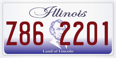 IL license plate Z862201