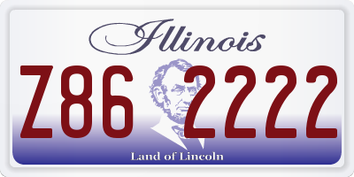 IL license plate Z862222