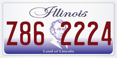 IL license plate Z862224