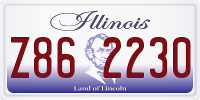 IL license plate Z862230