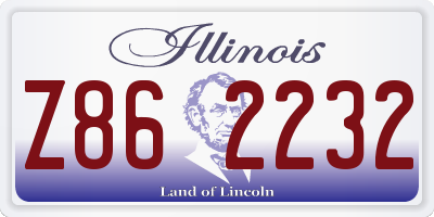 IL license plate Z862232