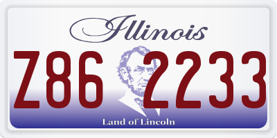 IL license plate Z862233