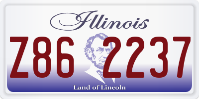 IL license plate Z862237