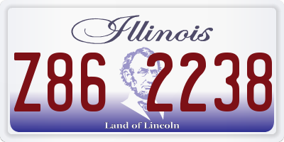 IL license plate Z862238