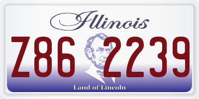 IL license plate Z862239