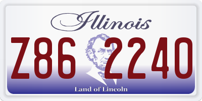 IL license plate Z862240