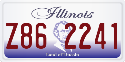 IL license plate Z862241