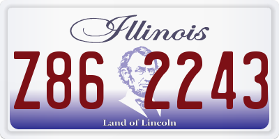 IL license plate Z862243