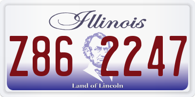 IL license plate Z862247