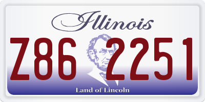 IL license plate Z862251