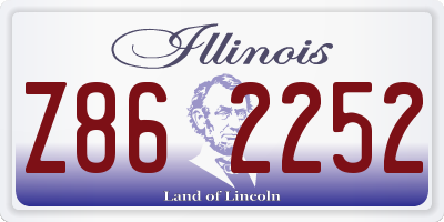 IL license plate Z862252