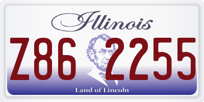 IL license plate Z862255