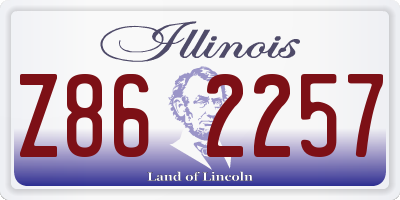 IL license plate Z862257