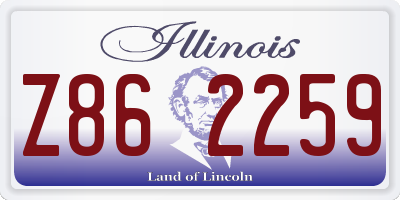 IL license plate Z862259