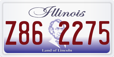 IL license plate Z862275