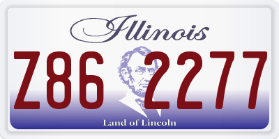 IL license plate Z862277