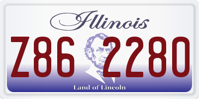IL license plate Z862280