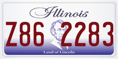 IL license plate Z862283