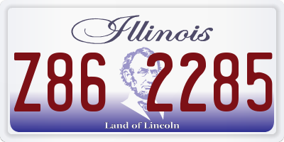 IL license plate Z862285