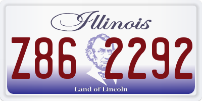 IL license plate Z862292