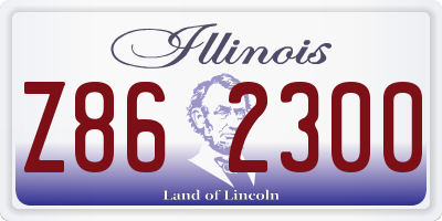 IL license plate Z862300