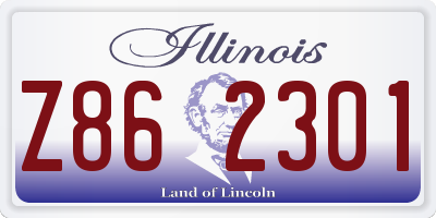 IL license plate Z862301