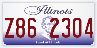IL license plate Z862304
