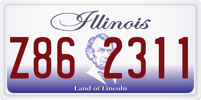 IL license plate Z862311