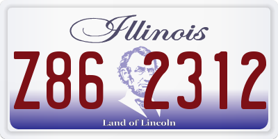 IL license plate Z862312
