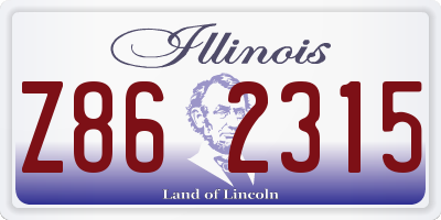 IL license plate Z862315