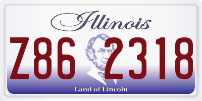 IL license plate Z862318