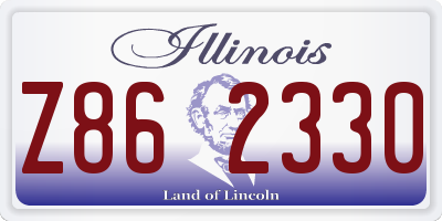IL license plate Z862330