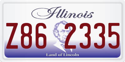 IL license plate Z862335