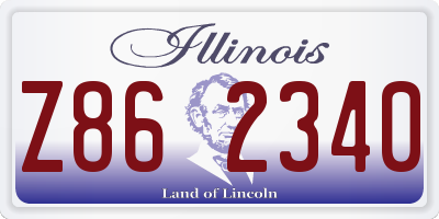 IL license plate Z862340