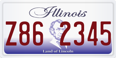 IL license plate Z862345