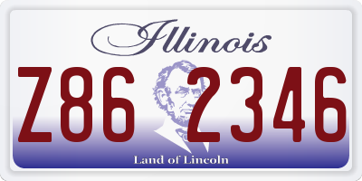 IL license plate Z862346