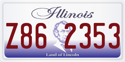 IL license plate Z862353