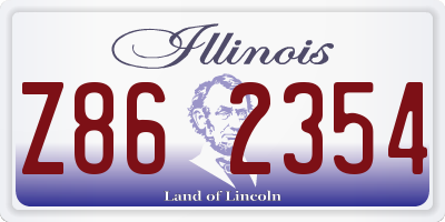 IL license plate Z862354
