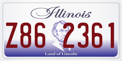 IL license plate Z862361