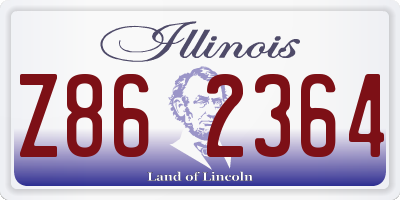 IL license plate Z862364