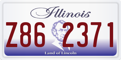 IL license plate Z862371