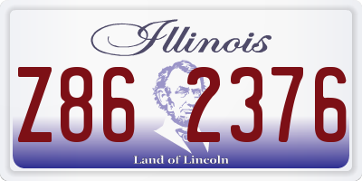 IL license plate Z862376