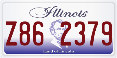 IL license plate Z862379
