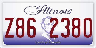 IL license plate Z862380