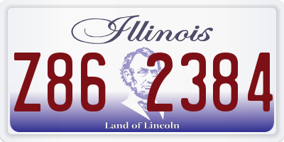 IL license plate Z862384
