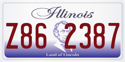 IL license plate Z862387