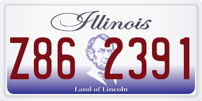 IL license plate Z862391