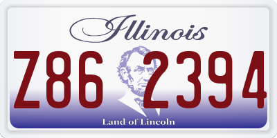 IL license plate Z862394