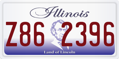 IL license plate Z862396
