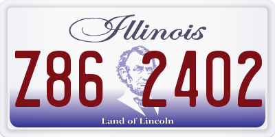 IL license plate Z862402